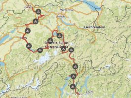 Komoot Karten E-bike Europatour mit Hund 2019 – Schweiz